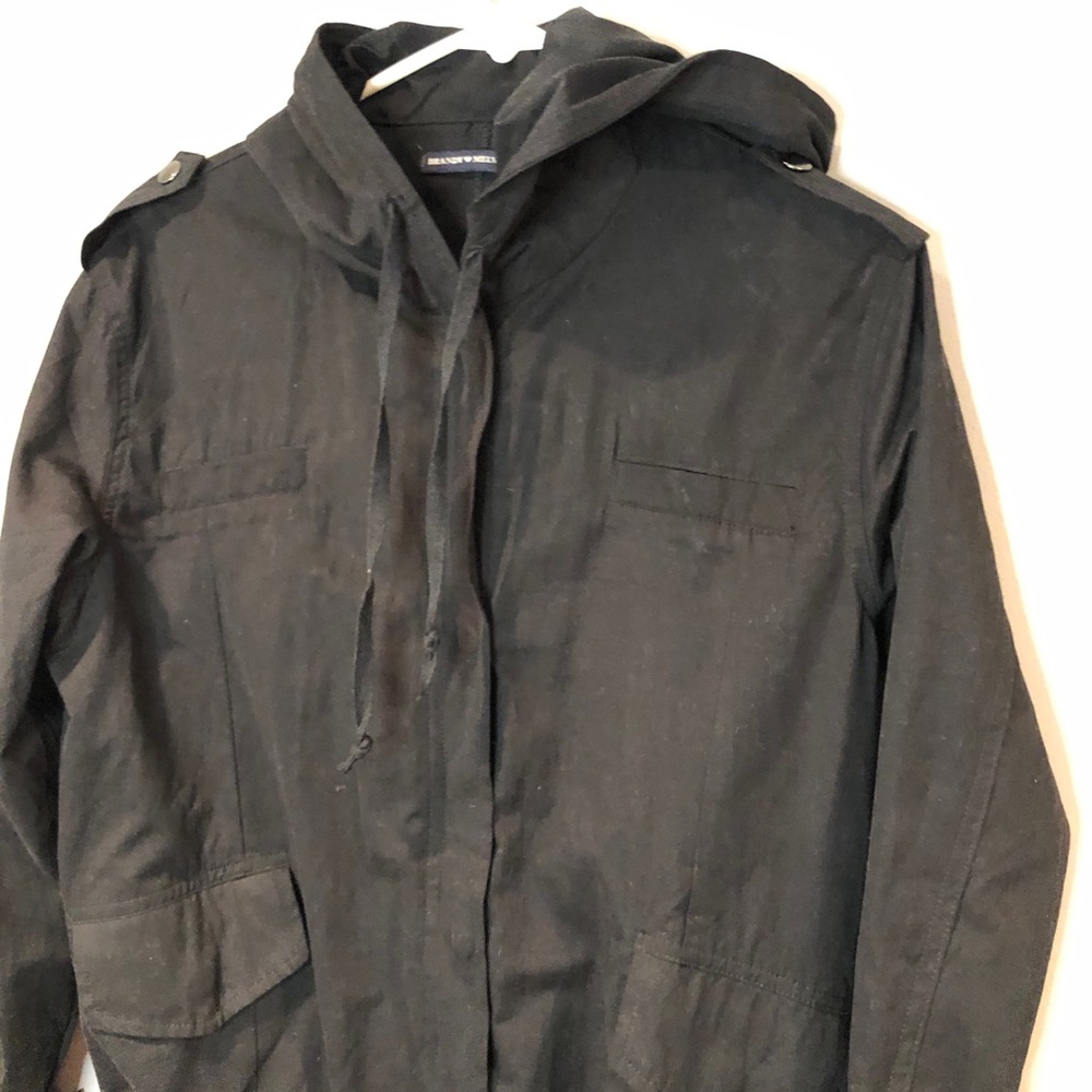 BRANDI MELVILLE Hailey Zip Hood Jacket Black OS - Picture 5 of 16